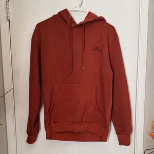 Denim & Flower Brick Red Hoodie